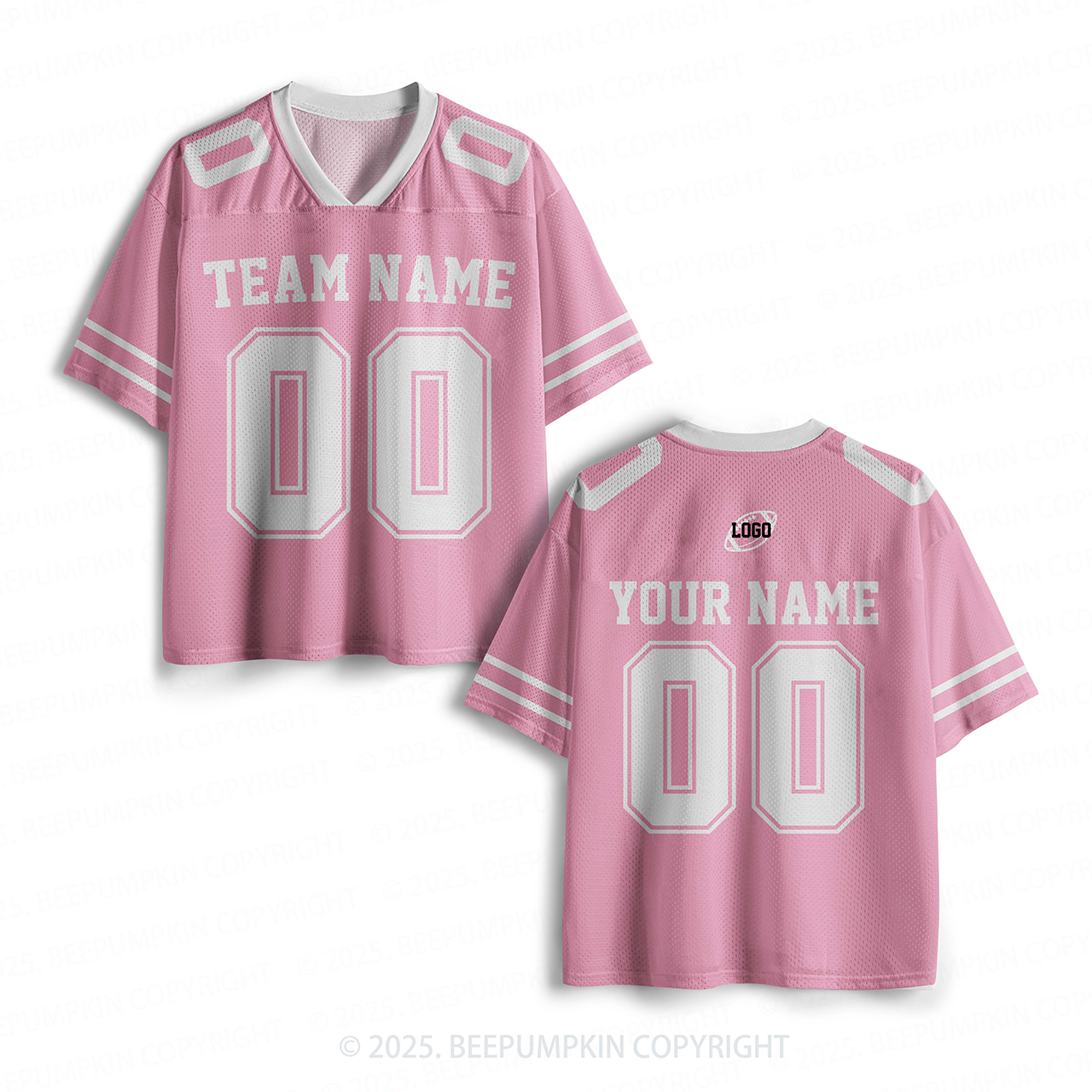 Personalized Team Name & Number Mesh Jersey Beepumpkin