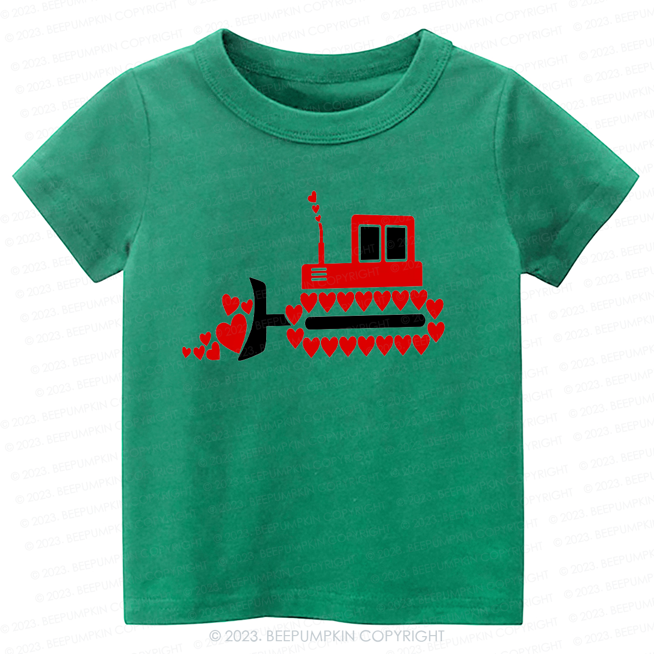 Valentine Tractor  Sending Love -Toddler Tees