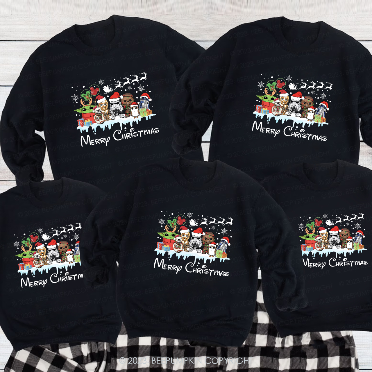 Disney Merry Christmas Family Sweatshirts