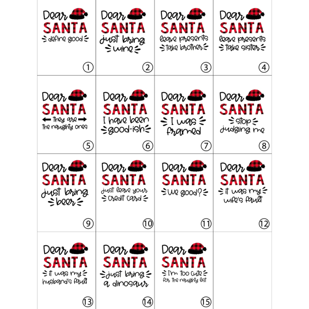 Dear Santa Hat Funny Sweatshirts For Family