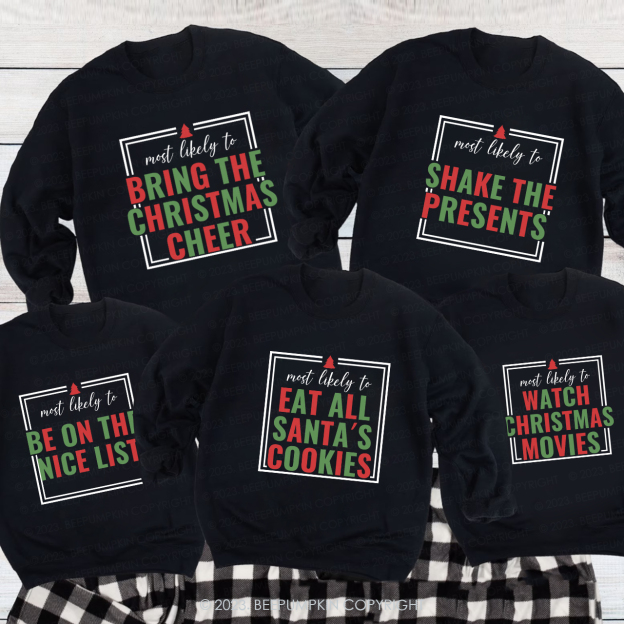 Matching Group Most Likely To Sweatshirts