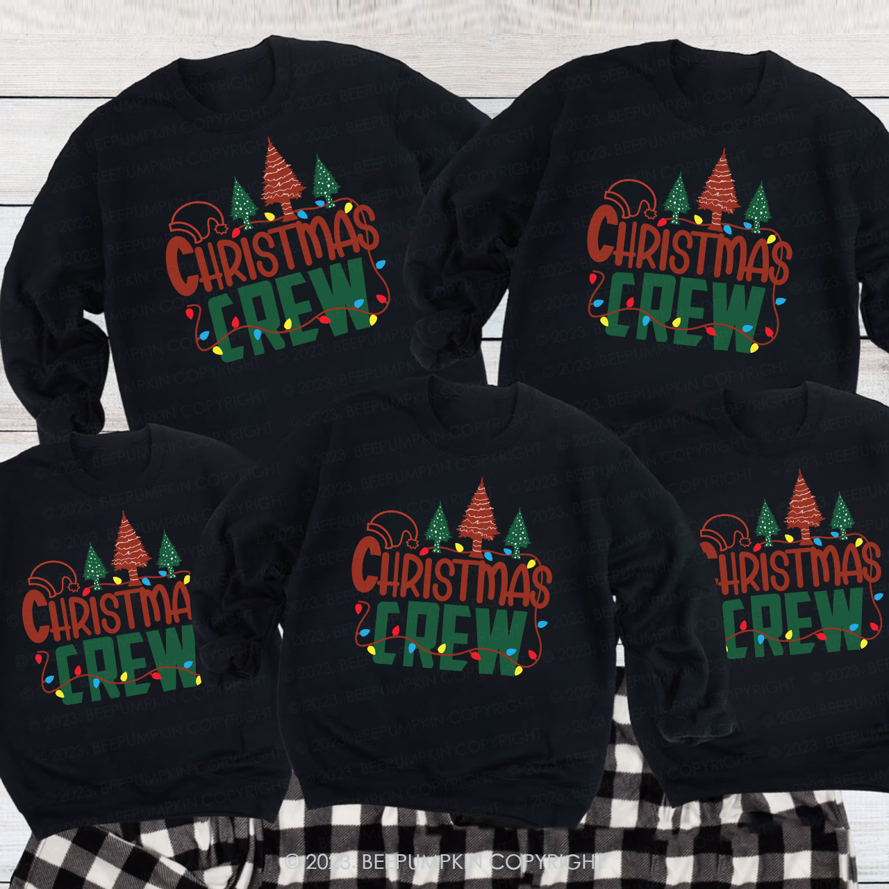 Christmas Crew Family Matching Sweatshirts