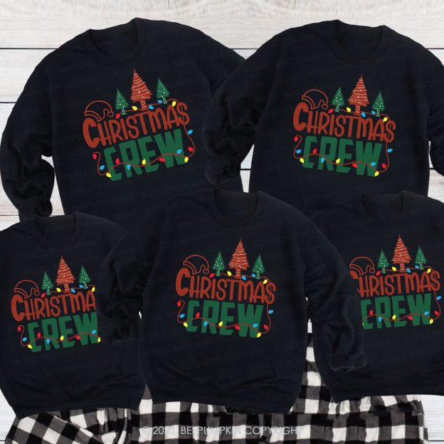 Christmas Crew Family Matching Sweatshirts