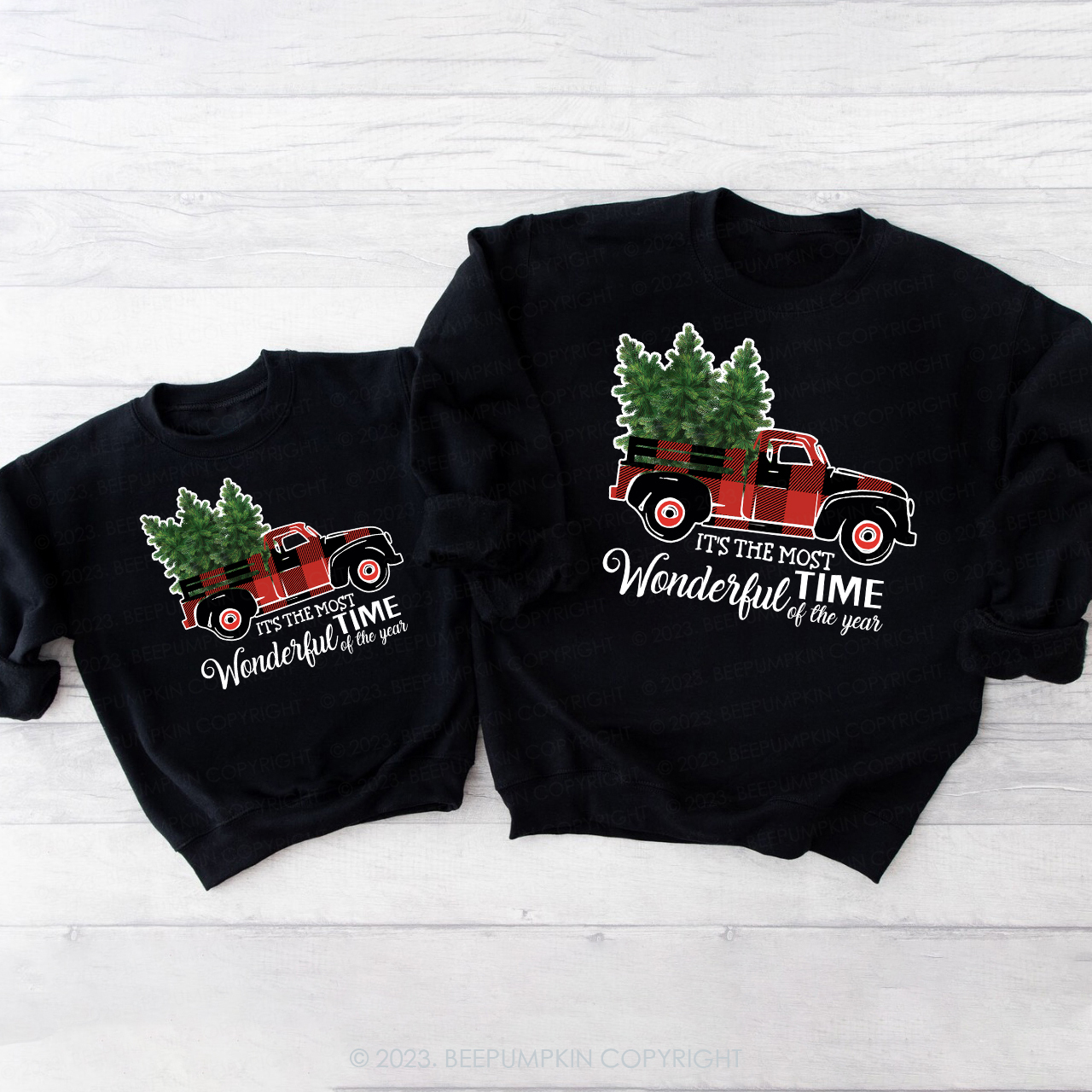 Most Wonderful Time Of The Year Christmas Family Sweatshirts