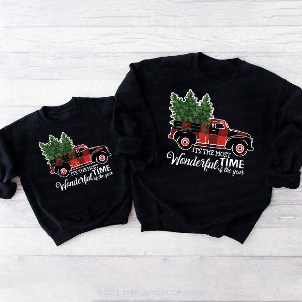Most Wonderful Time Of The Year Christmas Family Sweatshirts