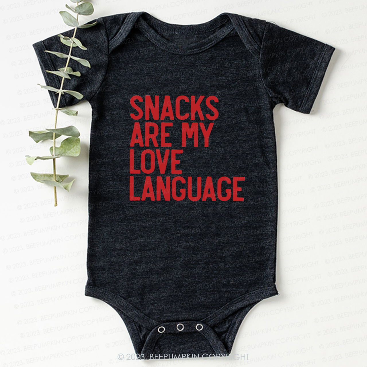 Snacks Are My Love Language Bodysuit For Baby