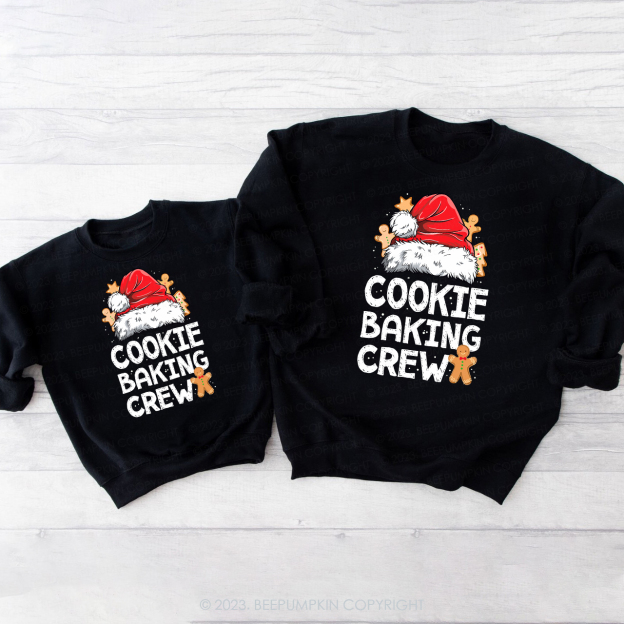 Love Christmas Cookie Baking Crew Sweatshirt For Family