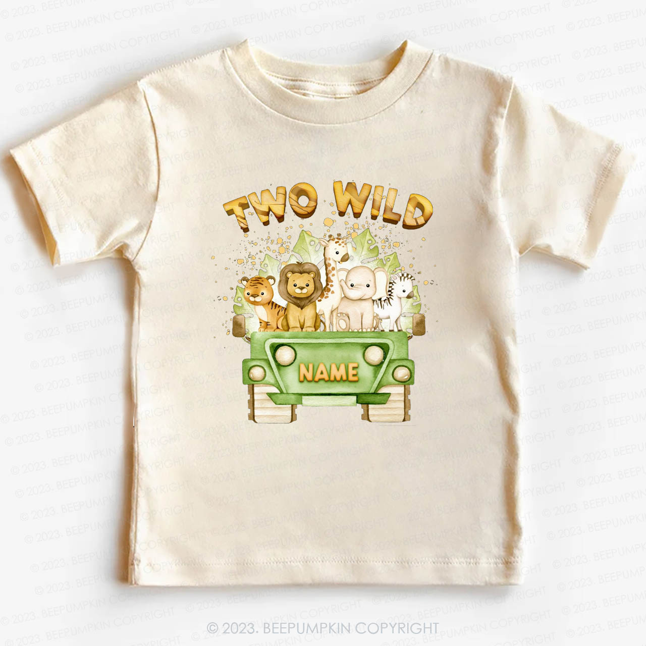 Two Wild Named Safari  -Toddler Tees Sale-Beepumpkin™