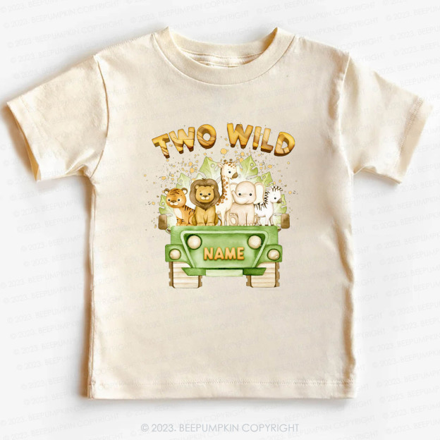 Two Wild Named Safari  -Toddler Tees