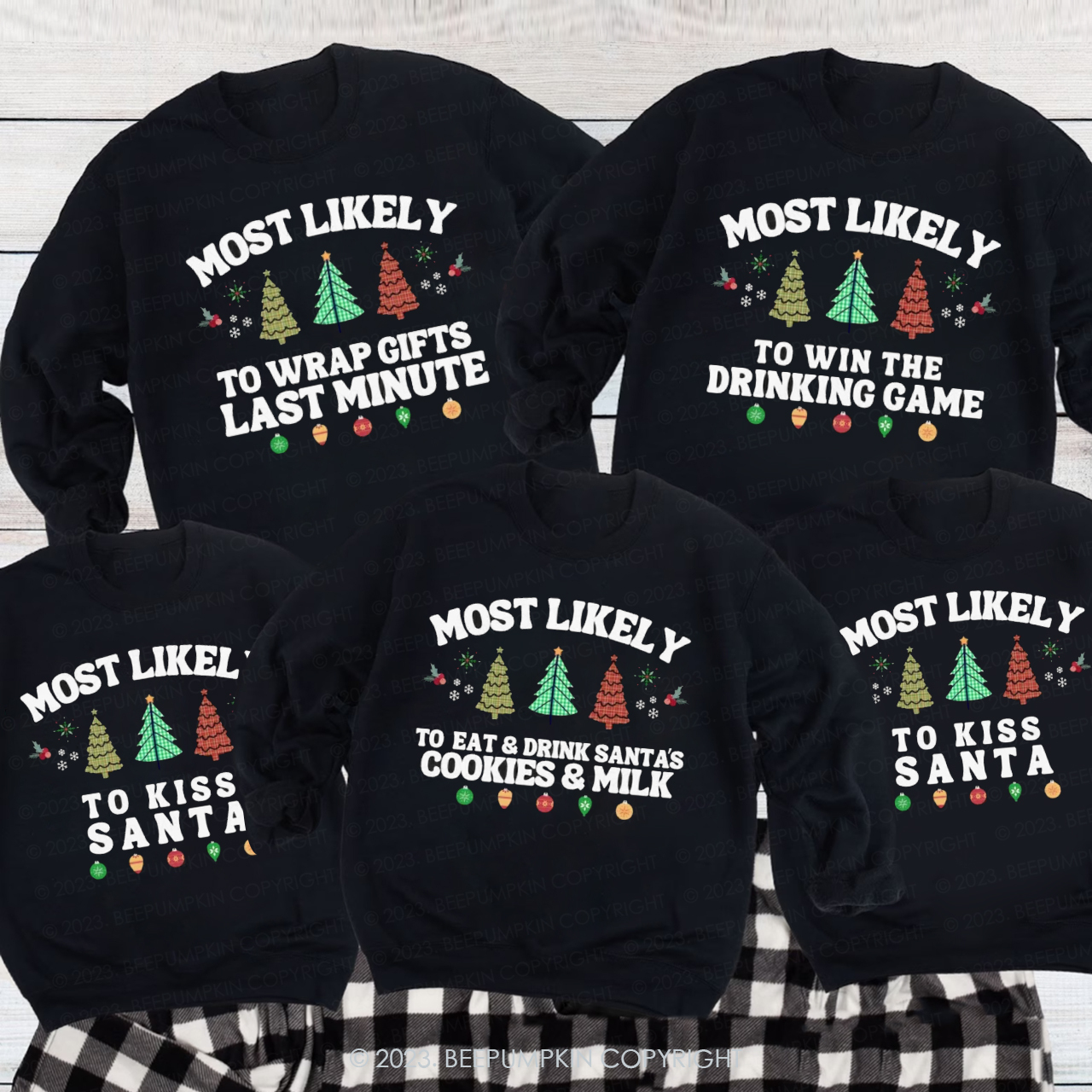 75 Most Likely To Fun Quotes Christmas Sweatshirt
