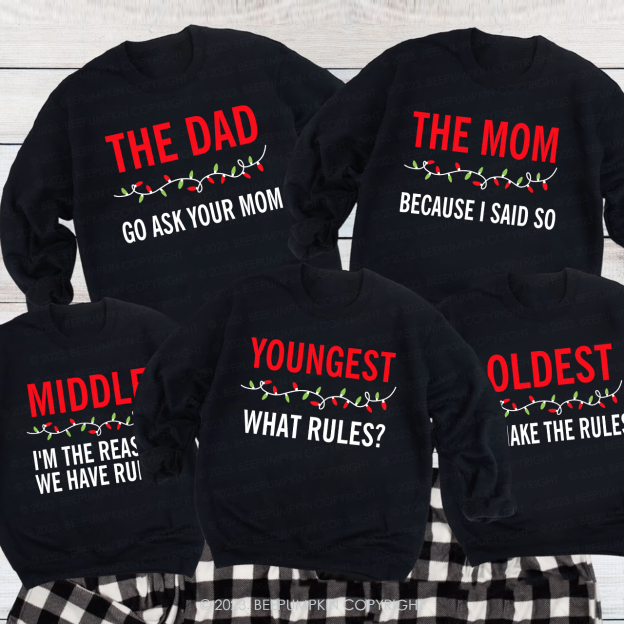 Funny Holiday Matching Family Christmas Sweatshirt