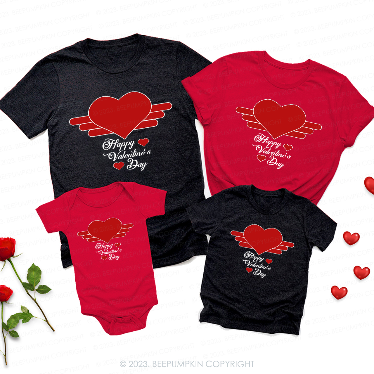 Happy Valentines Day Gift Family Matching Shirts
