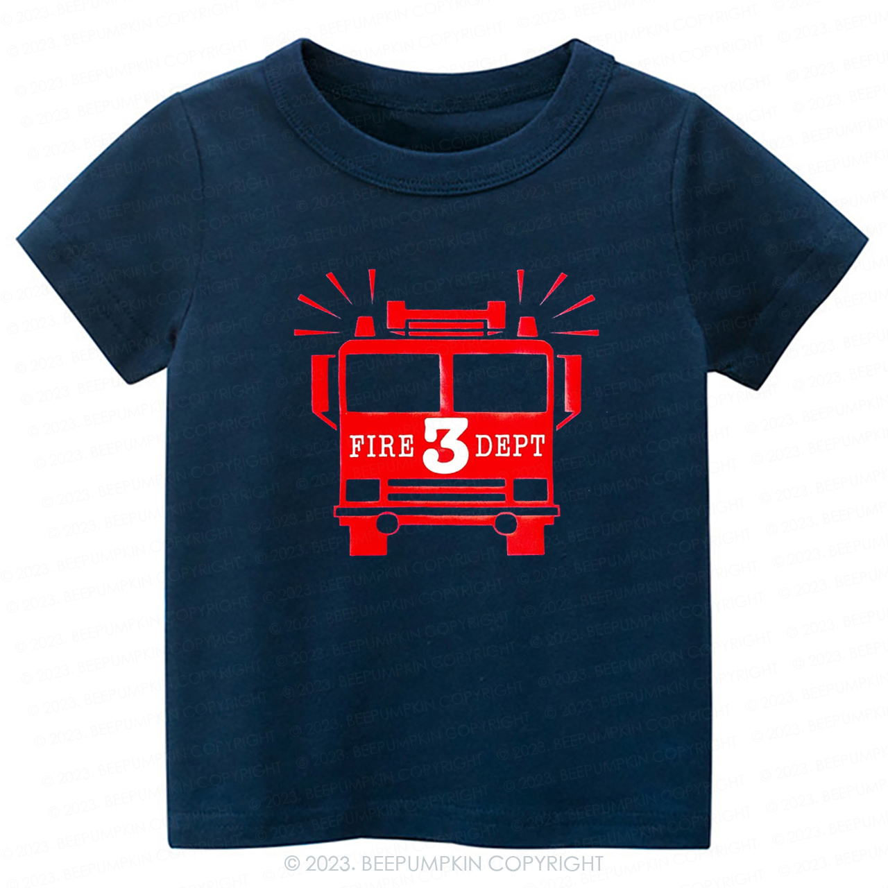 Firetruck Birthday Become a Firefighter -Toddler Tees