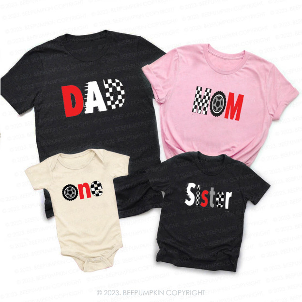 Family Race Car Shirts Matching For Daily