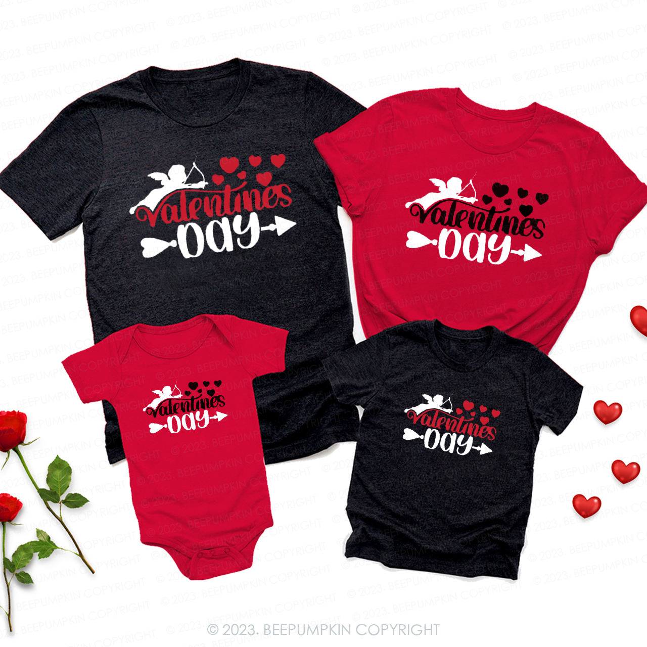 Cupid Shoots Arrow of Love Valentines Day Shirts