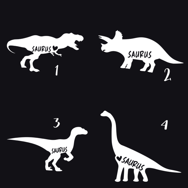 Saurus Family Personalized Daily Matching Shirts
