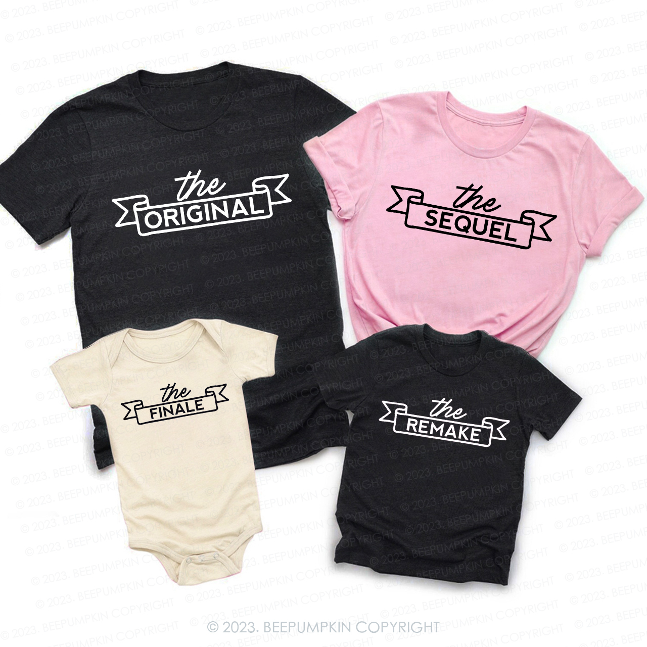 The Original The Sequel The Remake Family Group Matching T-Shirts