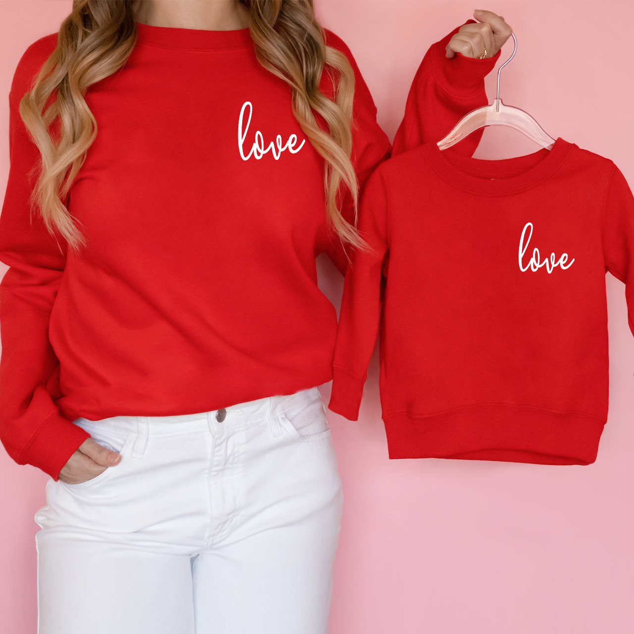 Valentine's Gift - Cute Love Heart Matching Sweatshirts