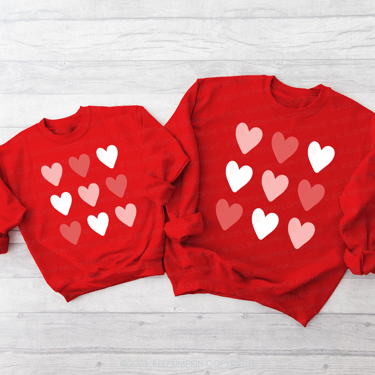 Love Heart Valentine's Day Gifts Sweatshirts
