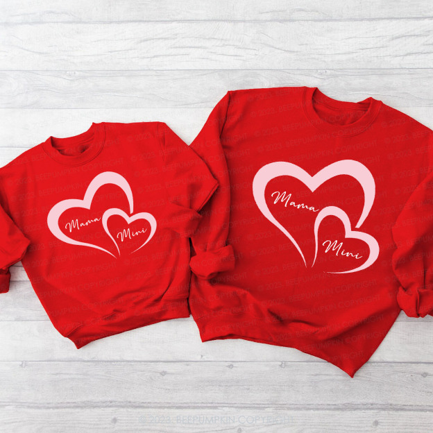 Matching Mama Mini Valentine's Day Sweatshirts