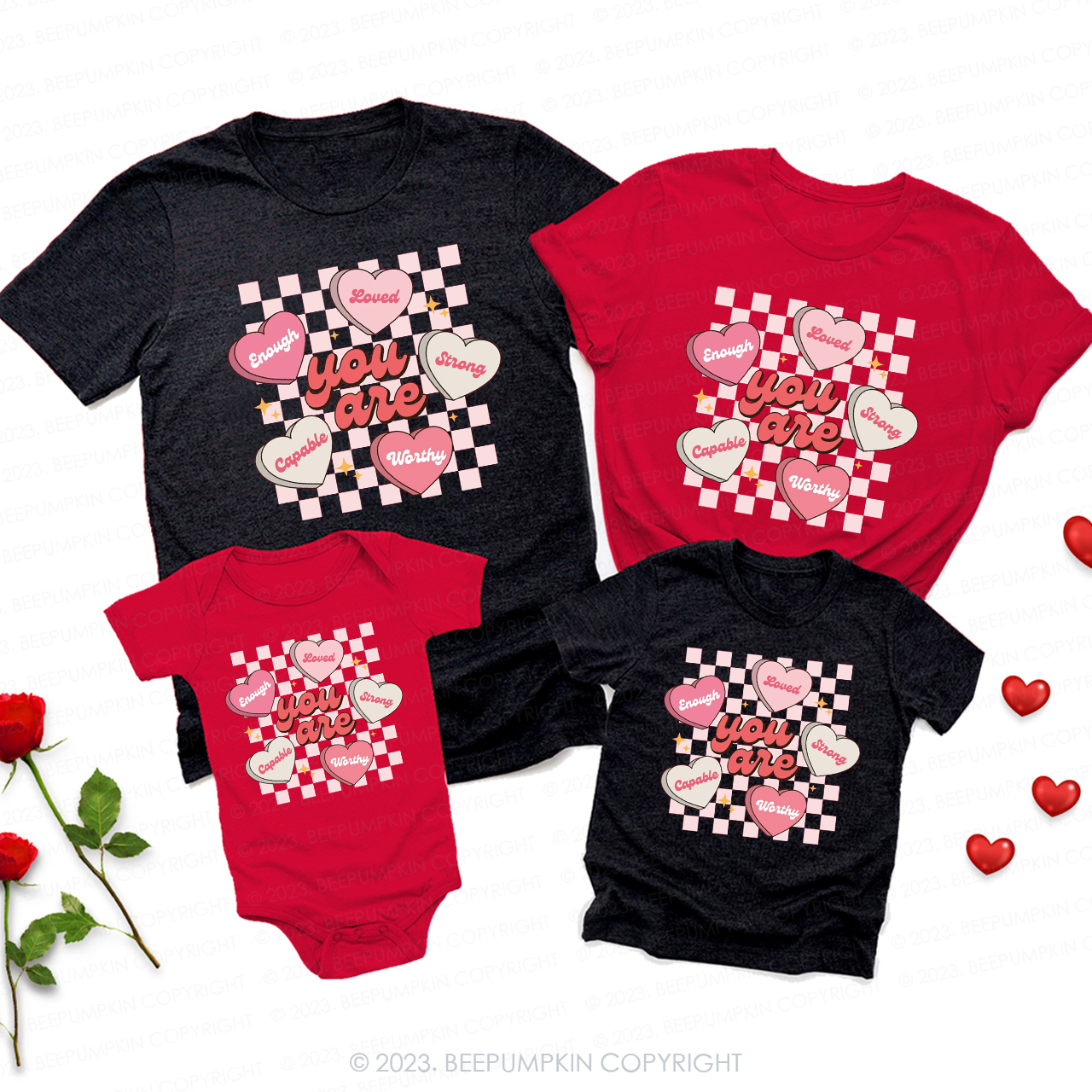 Be Mine You Are Worthy Valentines Day Shirts For Family