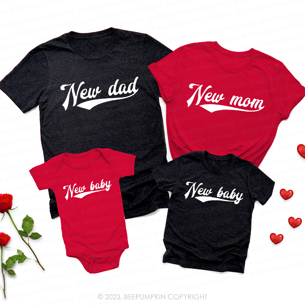 New Mom Dad Baby Valentines Shirts For Family