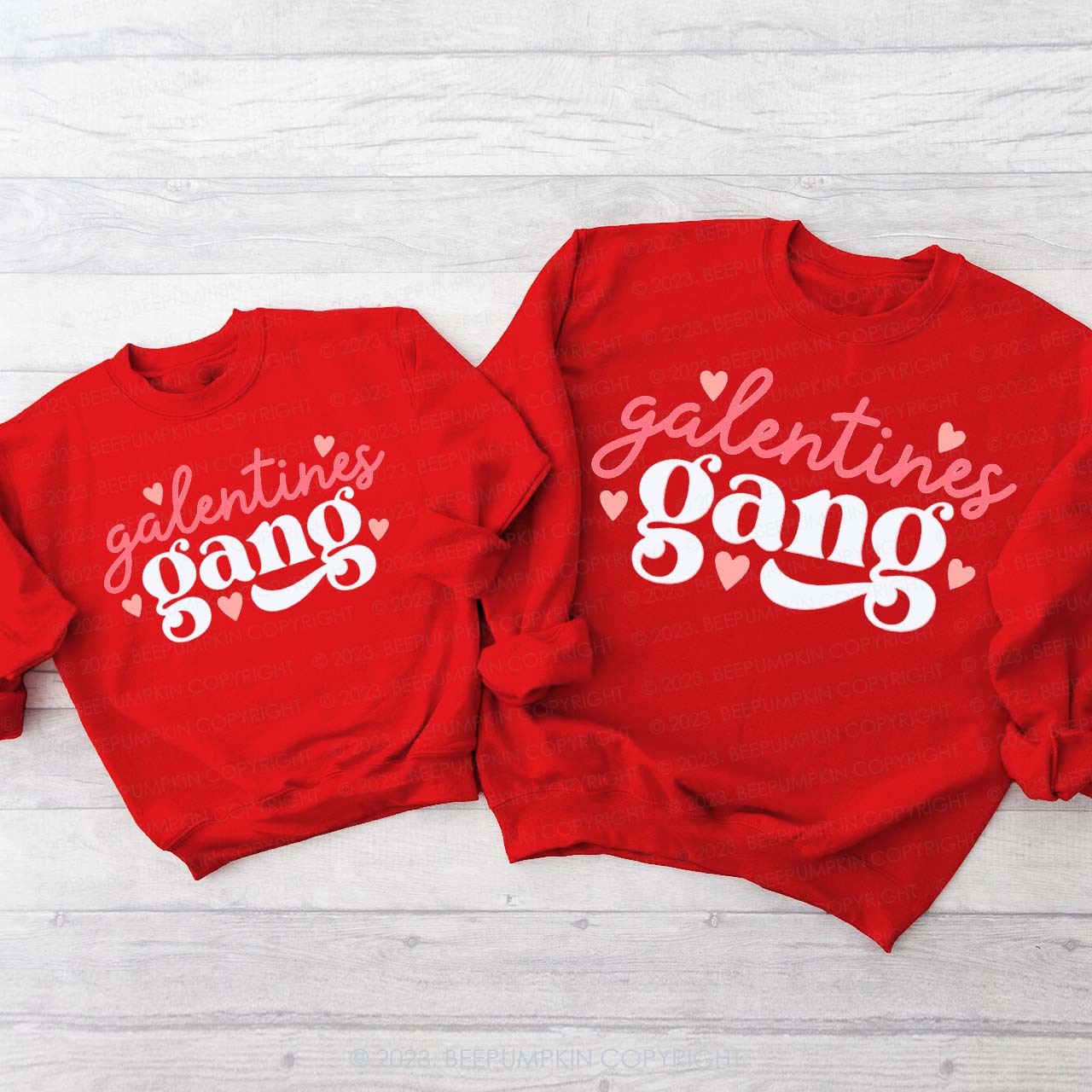 Galentines Gang Valentine Matching Sweatshirt