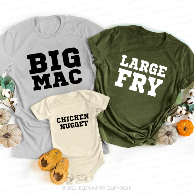 Big Mac Small Fry Matching Family Shirts