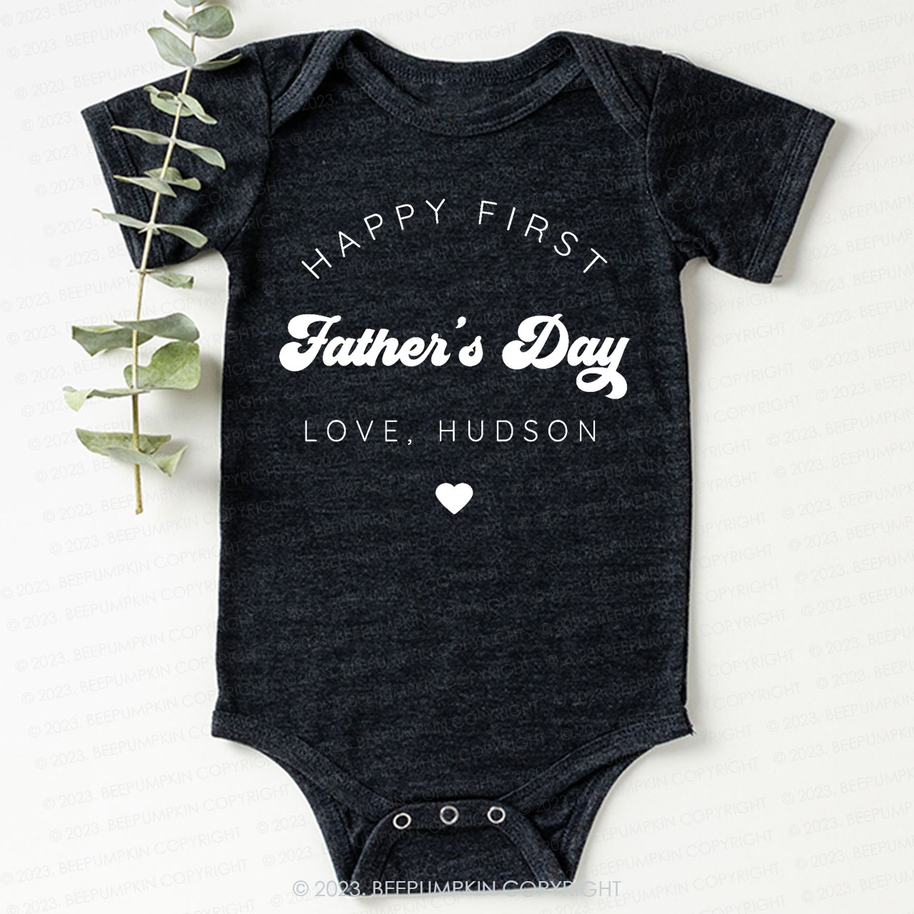 Happy First Fathers Day Bodysuit For Baby