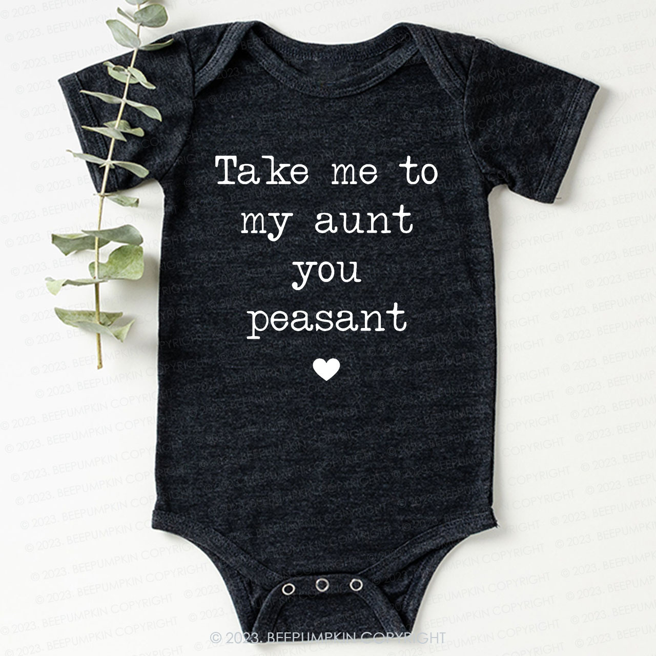 Take Me To My Aunt Peasant Bodysuit For Baby