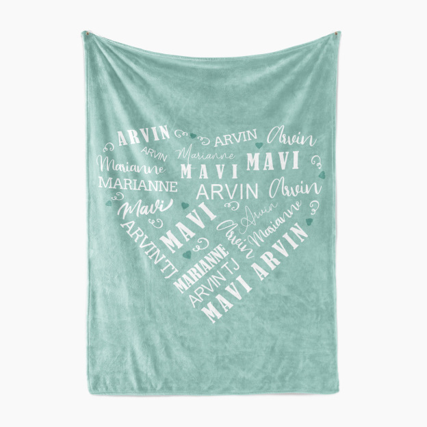 Close To Her Heart Personalized Blanket