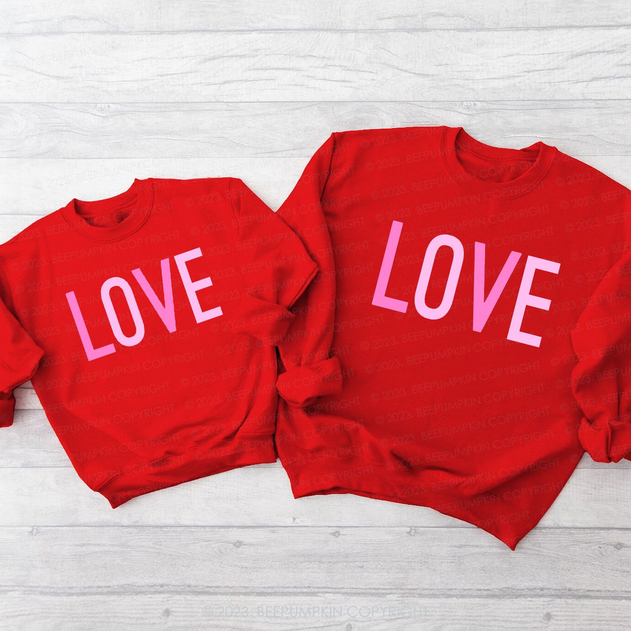 Cyberpunk Love Valentine's Sweatshirts For Family