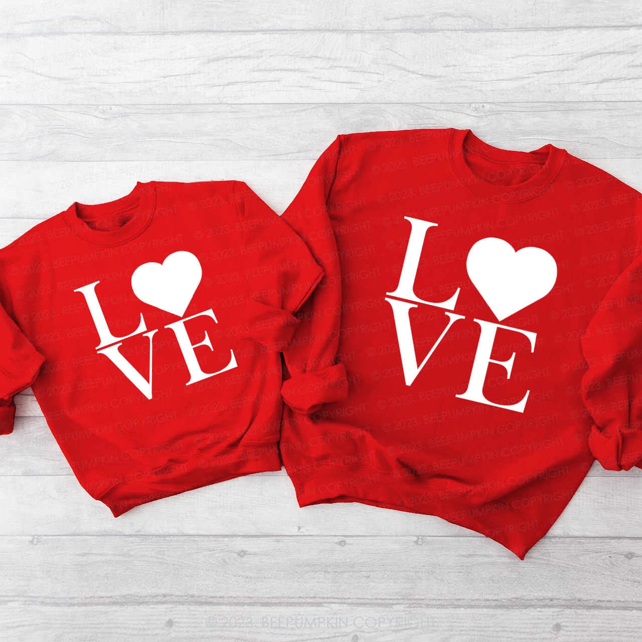 The Most Obvious Love Valentine's Family Matching Sweatshirt