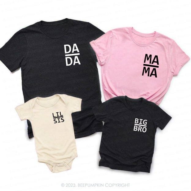Personalized Trendy Name Funny Family Matching Shirts 