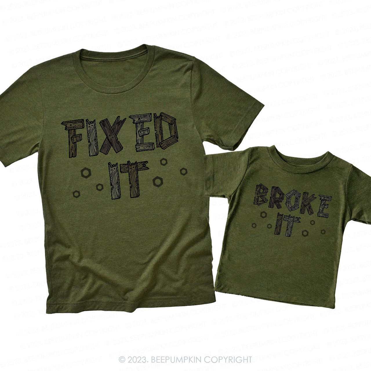 Broke It Fixed It Matching Dad& Me Shirts