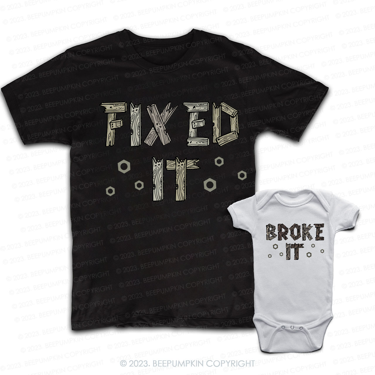 Broke It Fixed It Matching Dad& Me Shirts