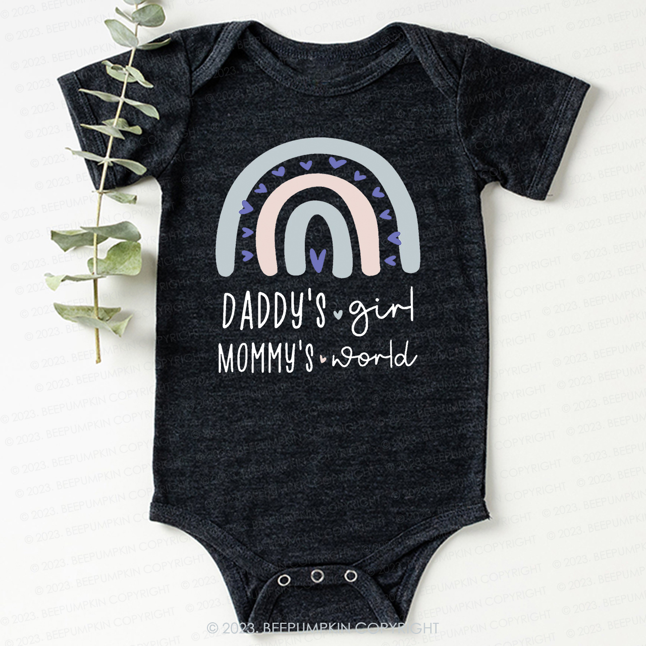 Daddys Girl And Boy Mommys World Bodysuit For Baby