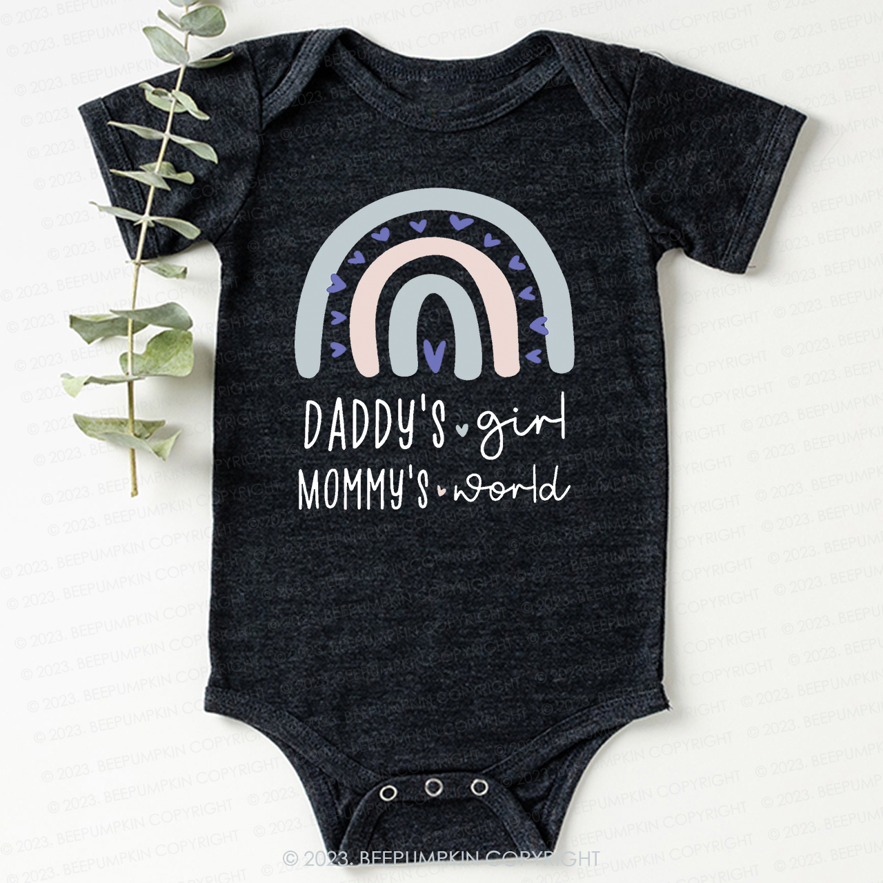 Daddys Girl And Boy Mommys World Bodysuit For Baby
