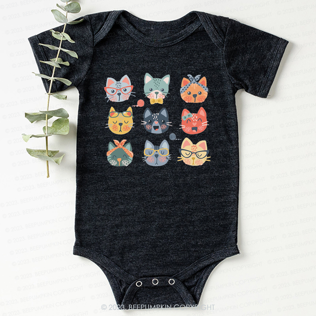 Cute Cat Lover Bodysuit For Baby