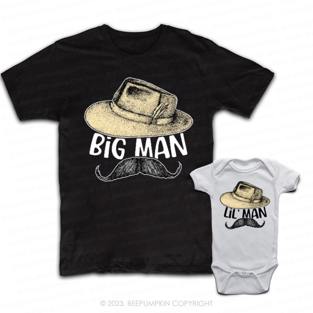 Beard Cowboy Matching T-Shirts For Dad&Me