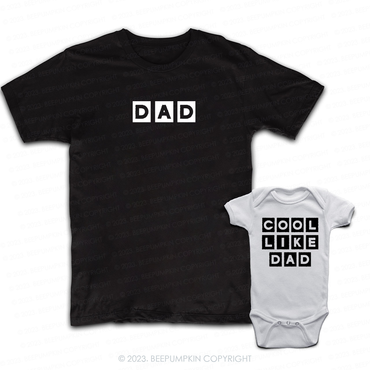 Dad & Cool Like Dad Matching T-Shirts For Dad&Me