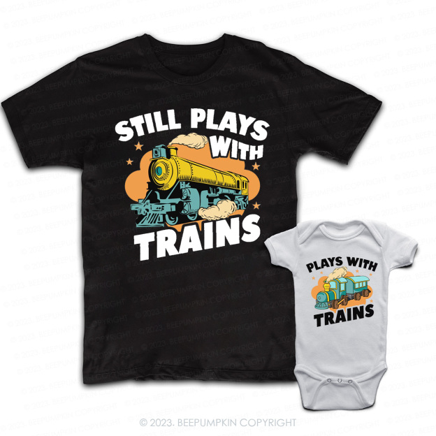 Daddy & Me Matching T-Shirts – Plays With Trains