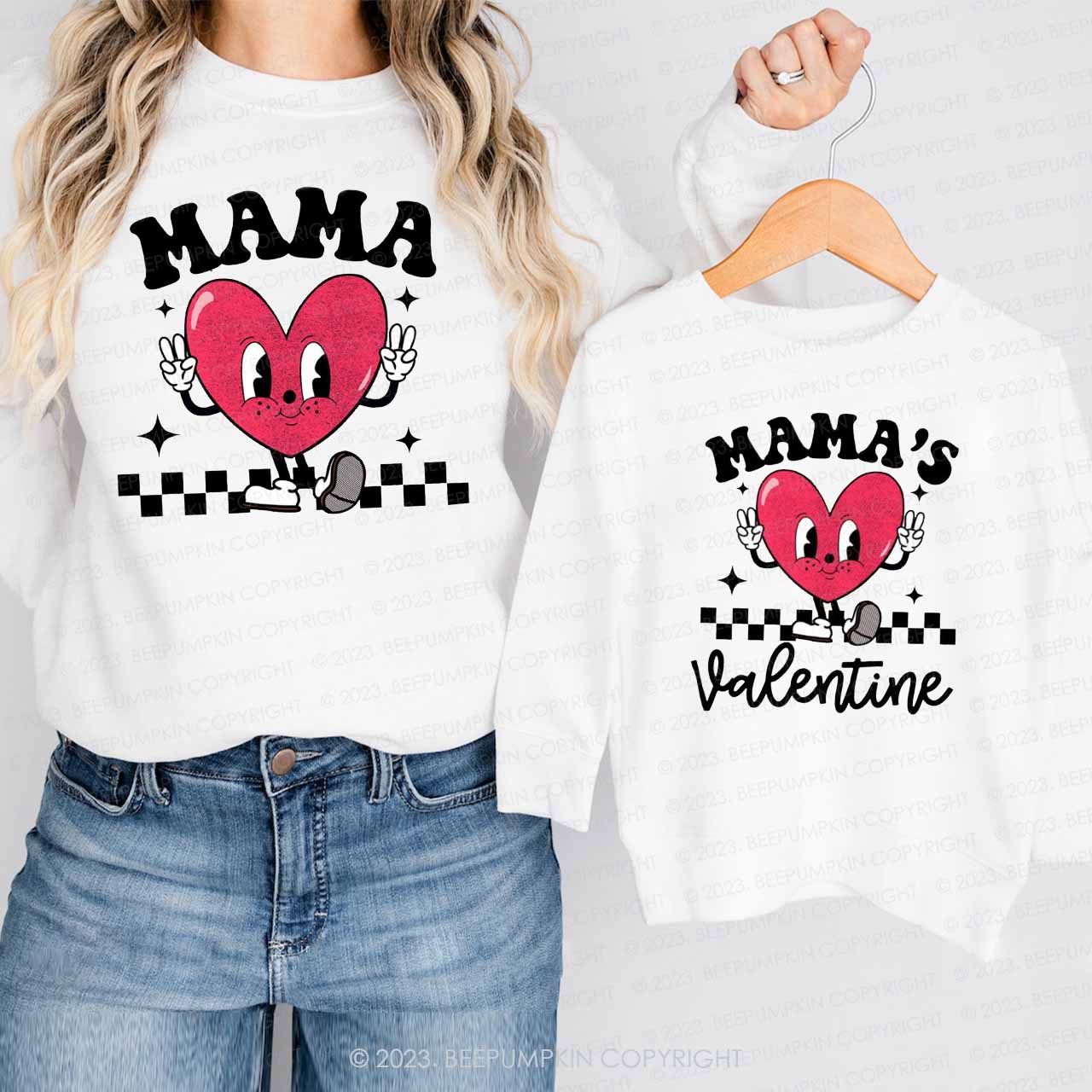 Mama's Valentine Family Matching Sweatshirt