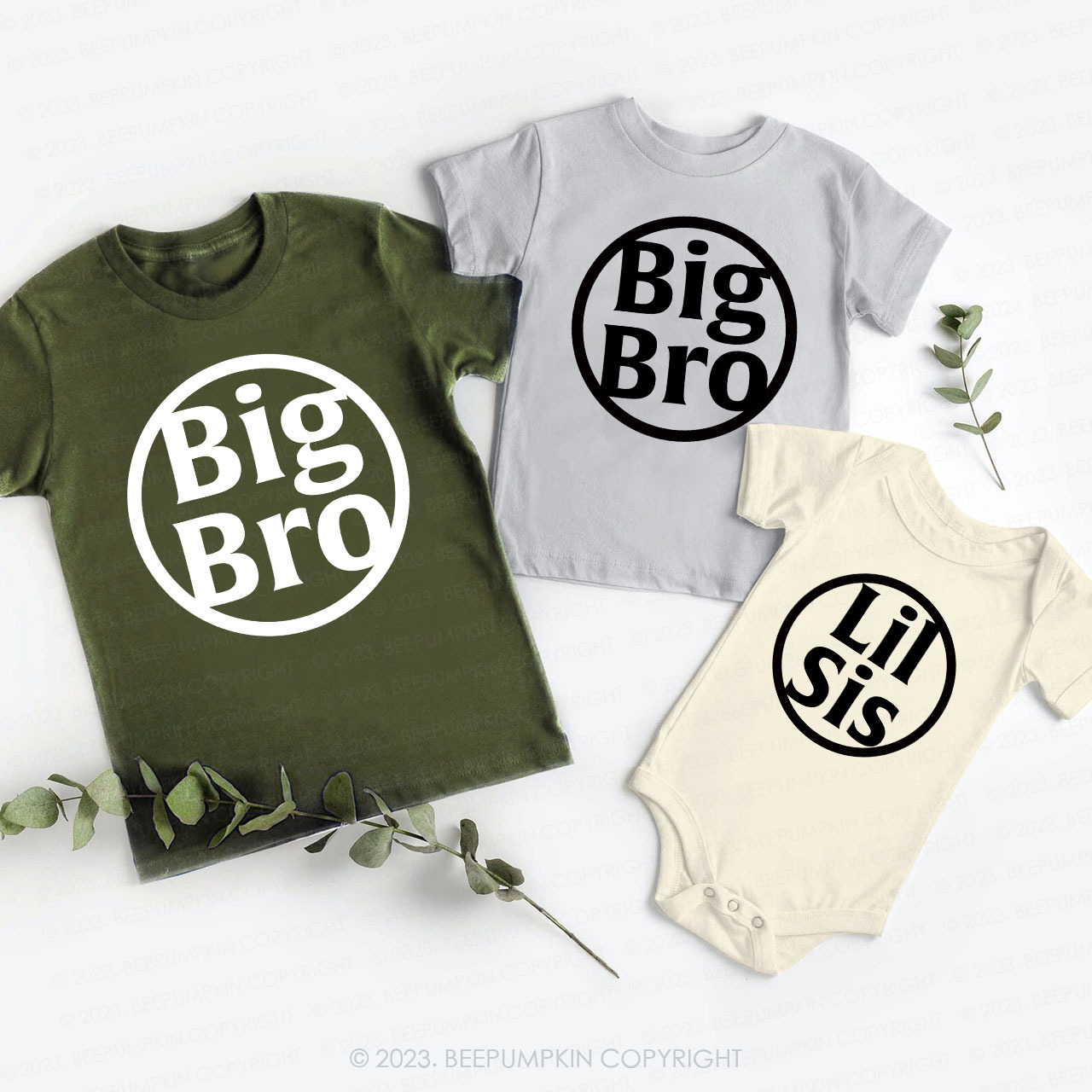 Sis And Bro Matching Sibling T-Shirts