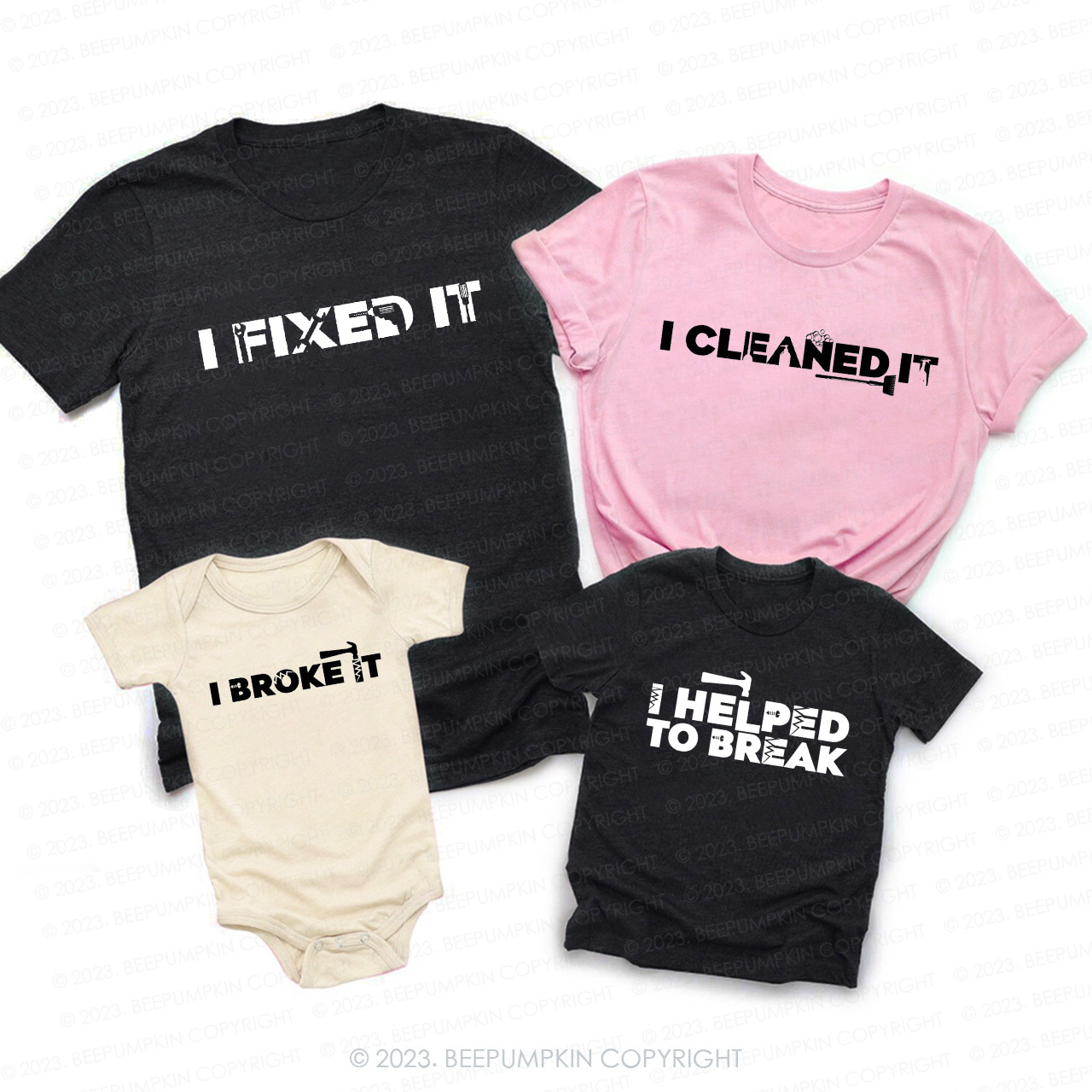 I Fixed And Broke It Family Matching Shirts