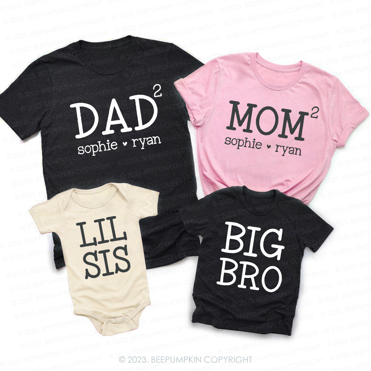 Mom&Dad Of Kids Matching Family Shirt Tees
