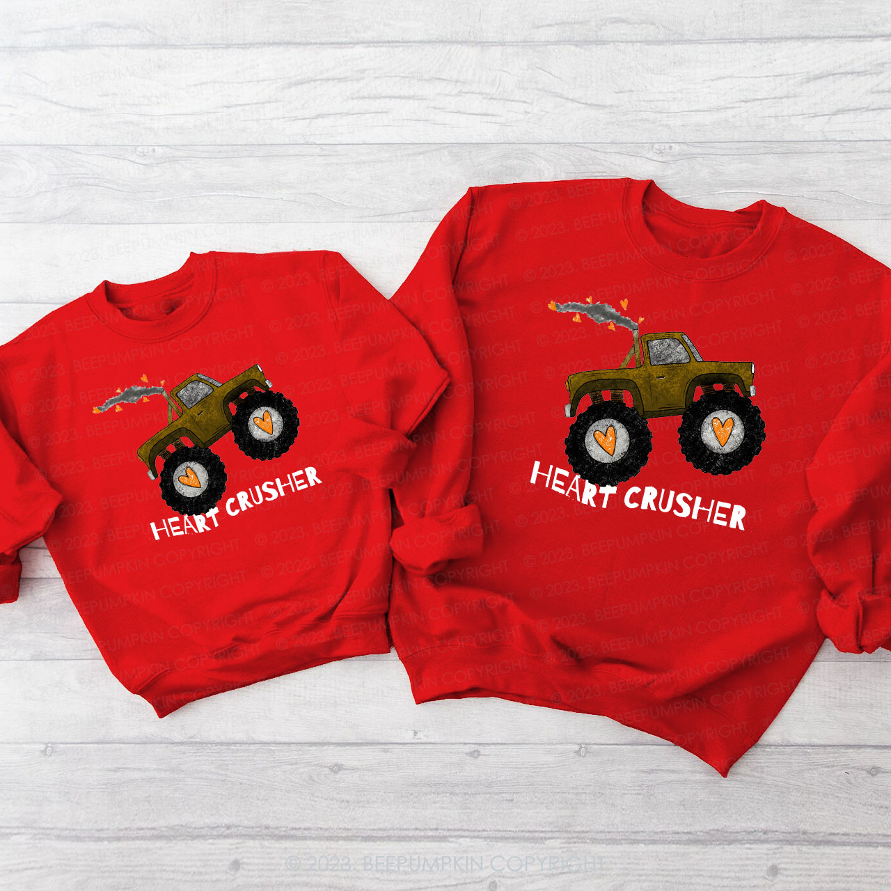 Heart Crusher Matching Valentine��s Sweatshirt
