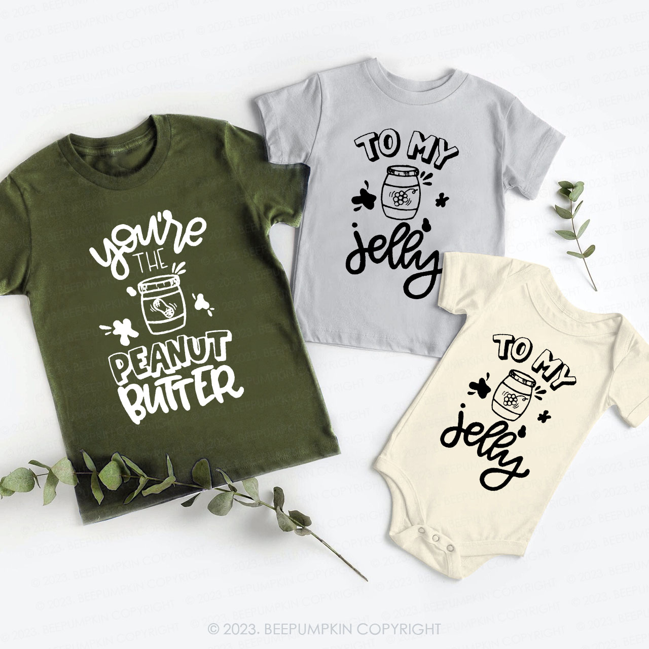 You're The Peanut Butter To My Jelly Matching Sibling Shirts
