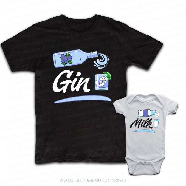 Gin And Milk Dad & Me Matching T-Shirts 