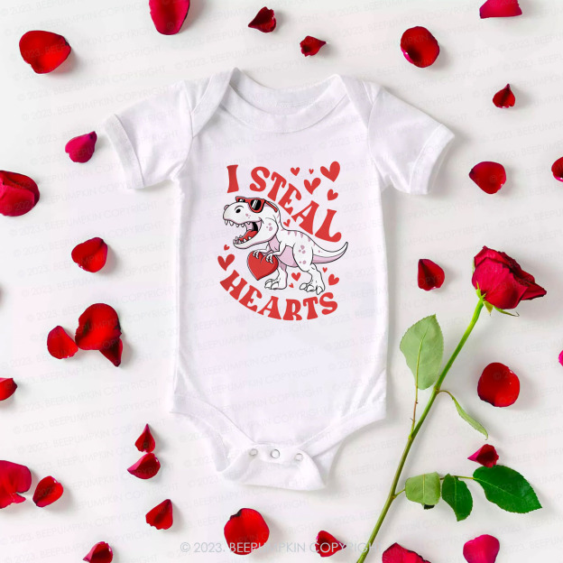 I Steal Hearts Valentine's Day Bodysuit For Baby